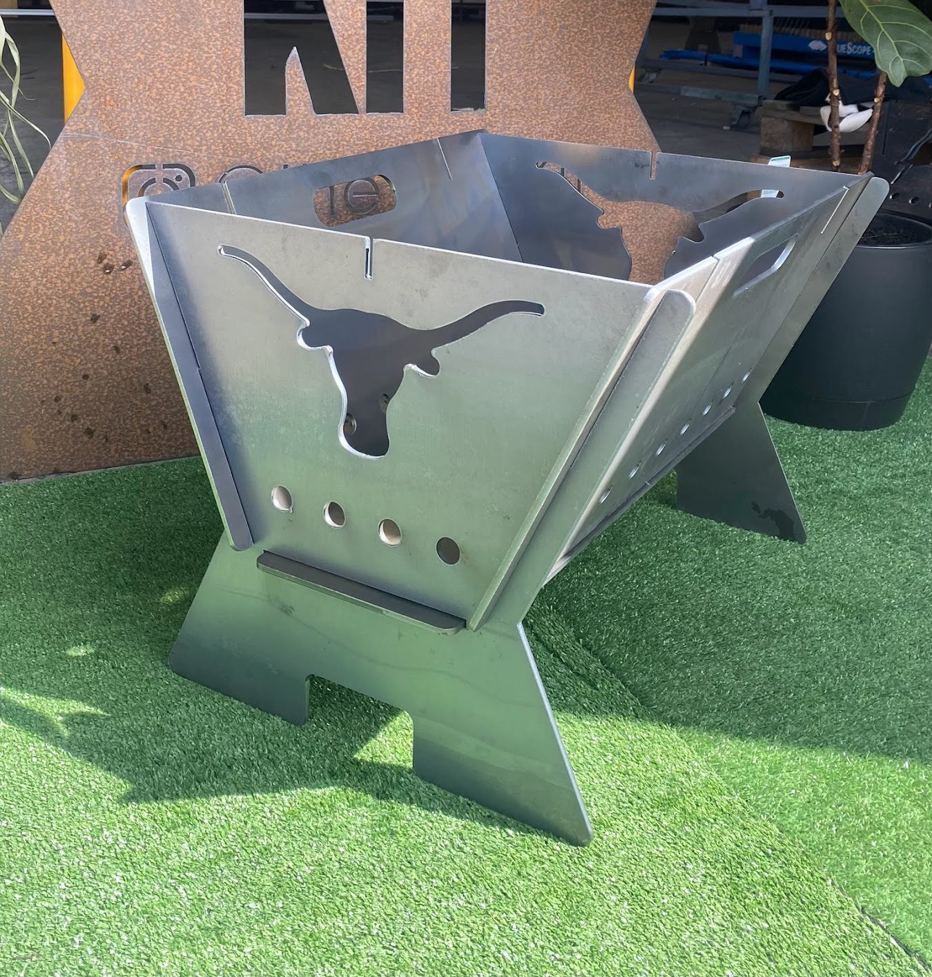 Bull Horns Fire Pit